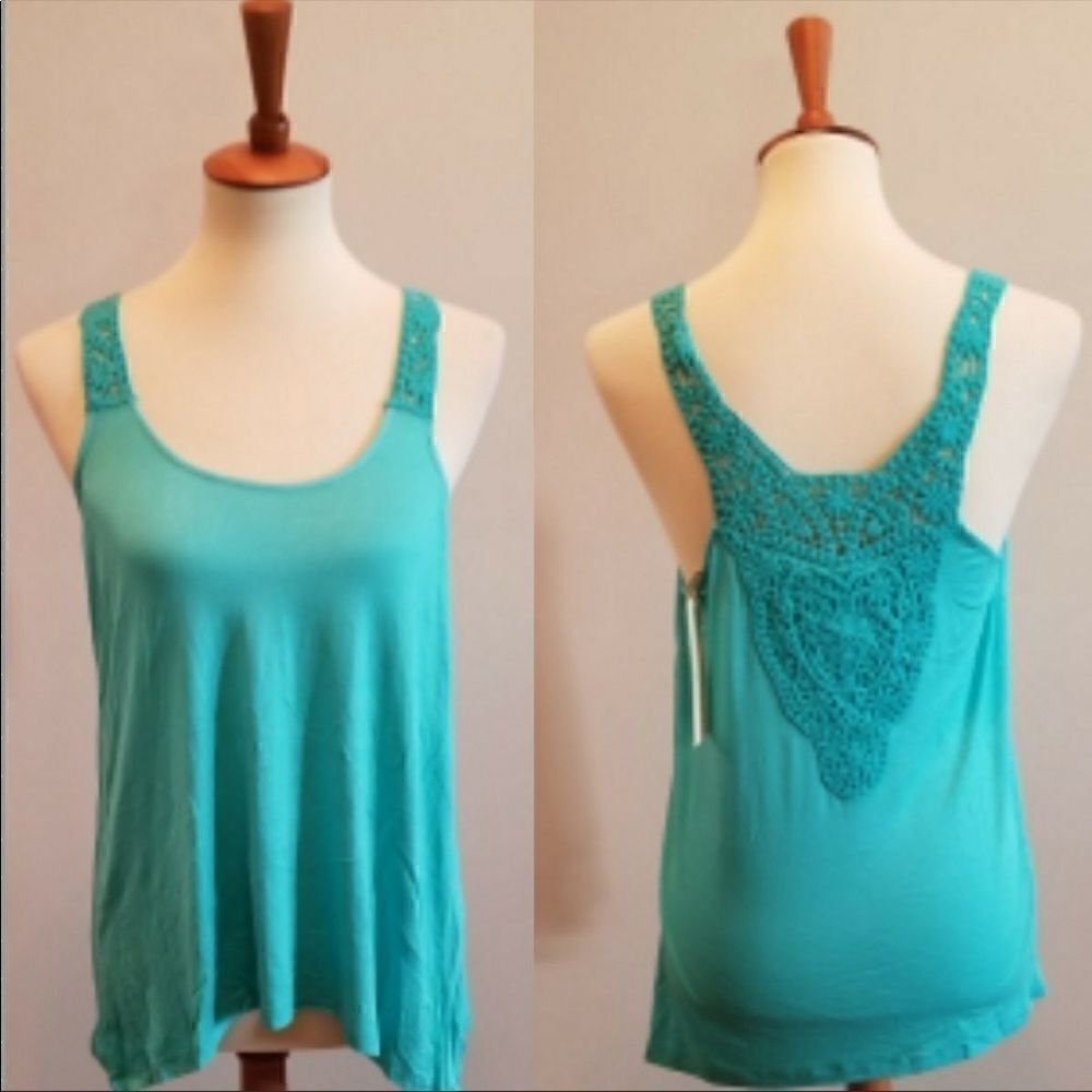 Moon & Sky teal tank NWT XS